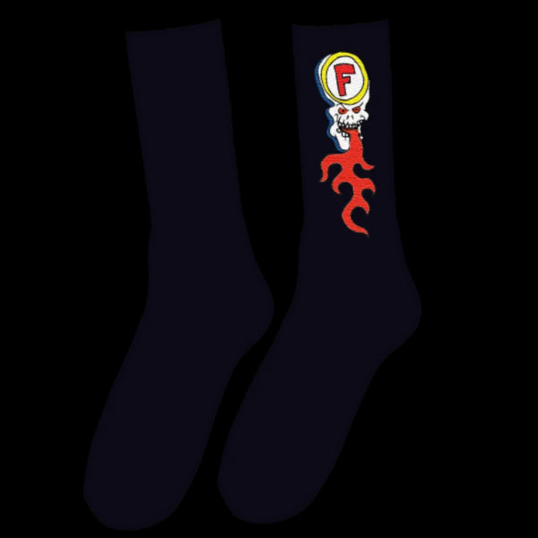 Foundation - Skull Fire Sock (Multiple Colors)