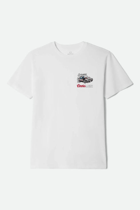 Brixton - Brixton x Coors Light Raceway Tee (White)