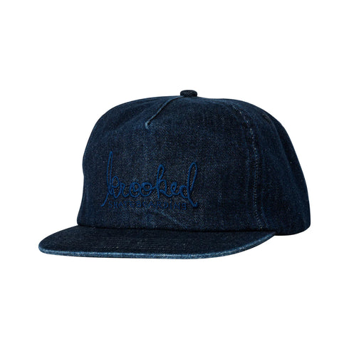 Krooked - Skript Snapback Hat (Denim)