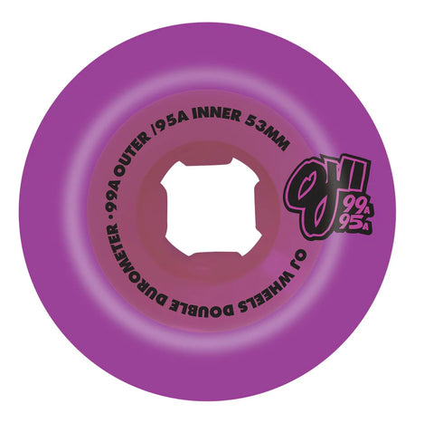OJ - Double Duro Mini Combo 101a/95a Purple Wheels (53mm)