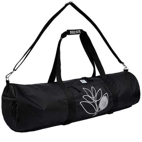 Magenta - Plant Duffle Bag (Black)