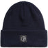 Polar - Double Fold Merino Beanie (Navy/Brown)