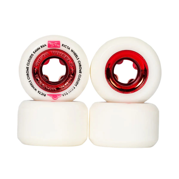 Ricta - Chrome Clouds Red 86a Wheels (54mm)