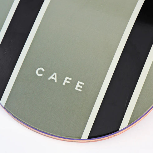 Cafe - Double Stripe Deck C2 Shape Olive/Black Fade (8.75) *SALE
