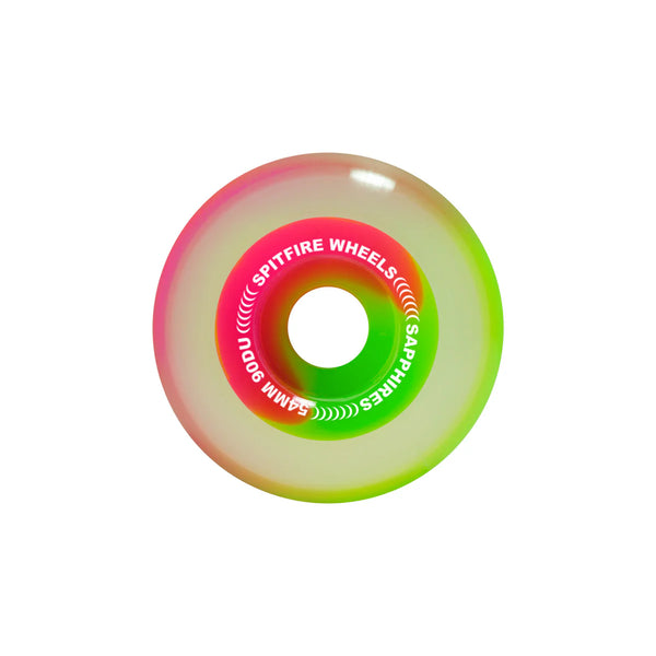 Spitfire - 90D Sapphires Pink/Green Wheels (54mm/56mm)