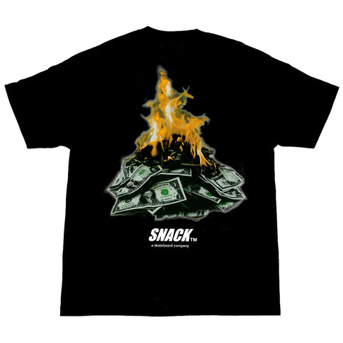 Snack - Burning Money Tee (Black)*SALE