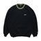 Mangenta - Script Collar Crewneck (Black) *SALE