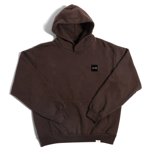 Chocolate - Work Label Premium Hoodie (Chocolate)