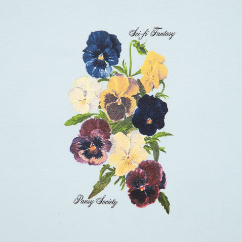 Sci-Fi Fantasy - Pansy Society Tee (Soft Blue)
