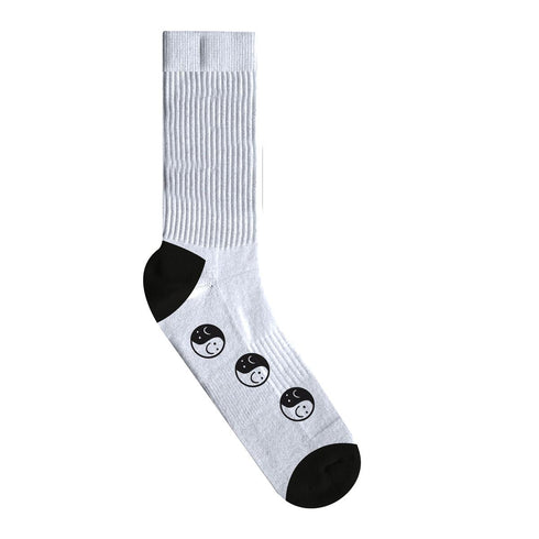 Psockadelic - Happy Sad Socks (White)