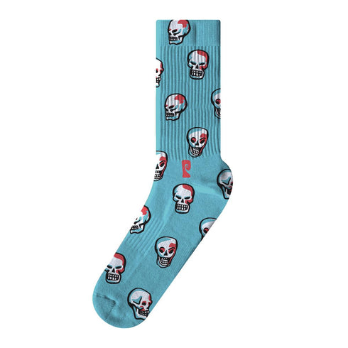 Psockadelic - Skulls Socks (Teal)