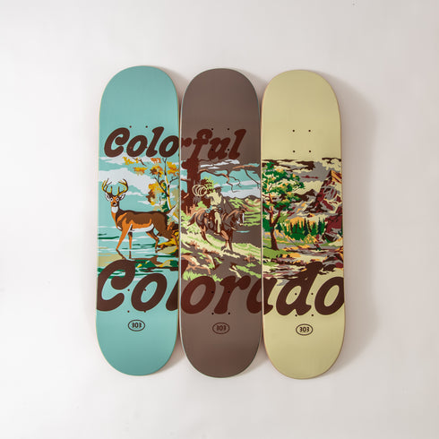 303 Boards - Colorful Colorado Deer Deck (Multiple Sizes) *SALE