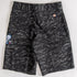 303 Boards - 303 Sucks Printed Raw Edge Hem Shorts (Black Tiger Print)