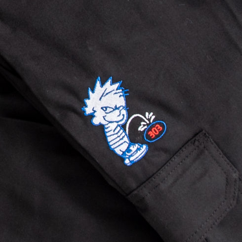 303 Boards - 303 Sucks Dickies Regular Fit Cargo Pants (Black)