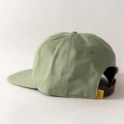303 Boards - 303 Oval Mini Embroidered Hat (Moss Green) *SALE