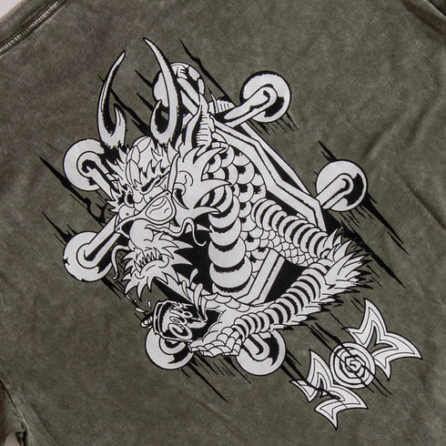 303 Boards - CLFX X Ellen Dragon Shirt (Acid Wash Green)