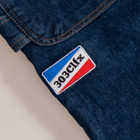 303 Boards - 303CLFX Shorties Dickies Skateboarding Utility Jeans (Stonewashed Indigo Blue)