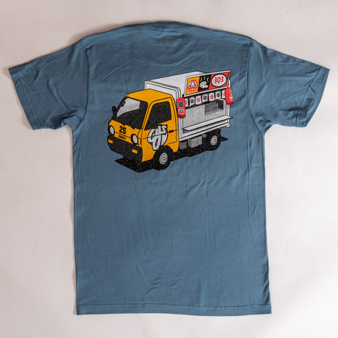 303 Boards - 303 X OJ Wheels Shirt (Slate Blue)