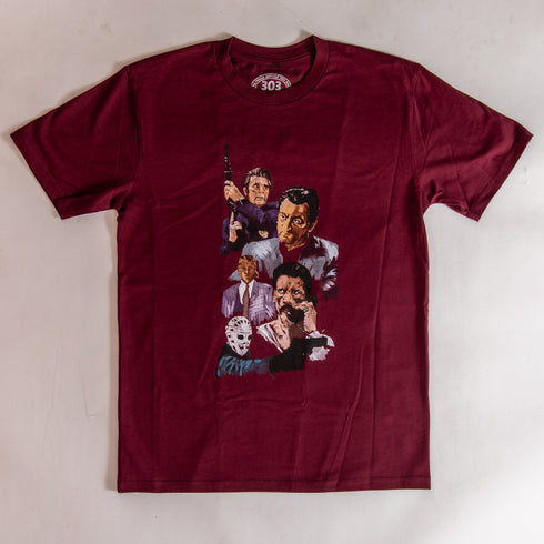 303 Boards - Double Feature Heat Shirt (Maroon)