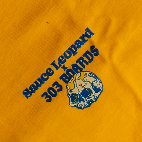 303 Boards - 303 X Sauce Leopard "CLFX Killer" Shirt (Mustard)