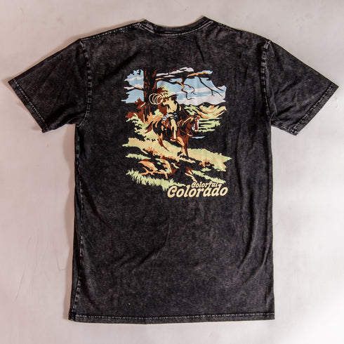 303 Boards - Colorful Colorado Cowboy Shirt (Acid Wash Black)