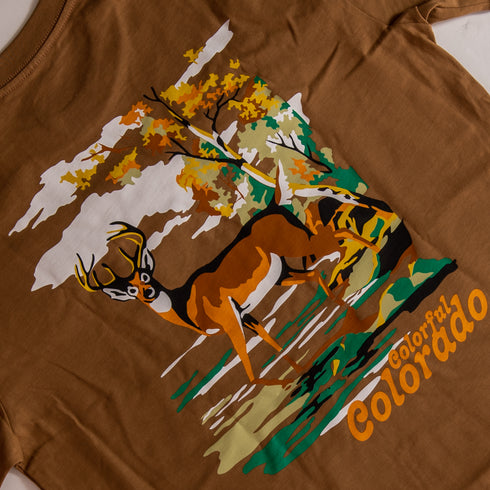 303 Boards - Colorful Colorado Deer Shirt (Tan)