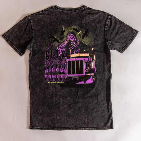 303 Boards - Big Rig Diesel Demon Shirt (Acid Wash Black)