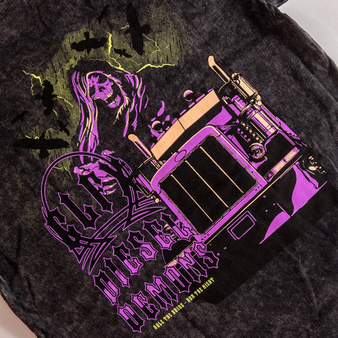 303 Boards - Big Rig Diesel Demon Shirt (Acid Wash Black)