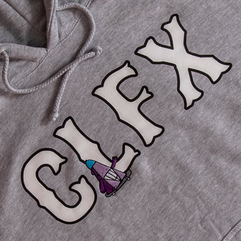 303 Boards - CLFX Block Pyramid People Hoodie (Grey)
