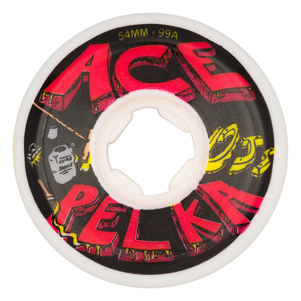 OJ - Ace Pelka Elite White Hardline 99a Wheels (54mm) *SALE
