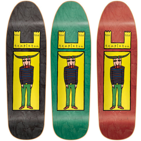 New Deal - Templeton Bull Man Old School Reissue Screened Deck (9.35") *SALE