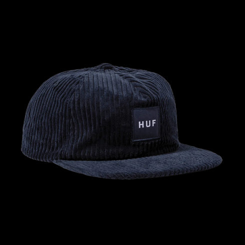 Huf - Box Logo Cord 5 Panel Hat (Navy) *SALE