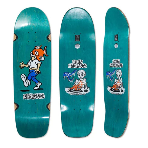 Polar - Shin Sanbongi Fish Head Wheel Well Surf Model Jr. Deck (8.75") *SALE