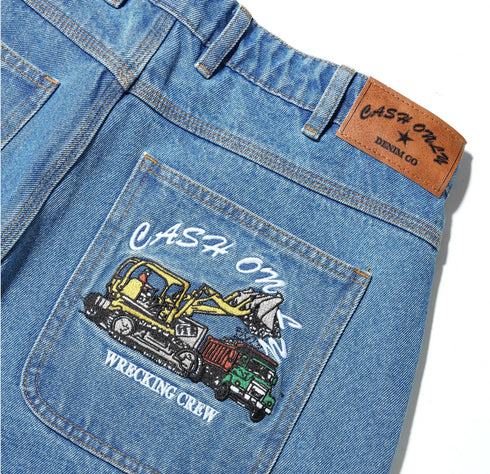 Cash Only - Wrecking Baggy Jeans (Washed Indigo)