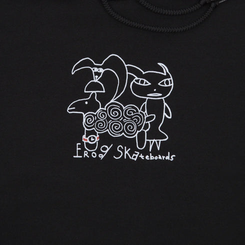 Frog - Sheep Friends Hoodie (Black)