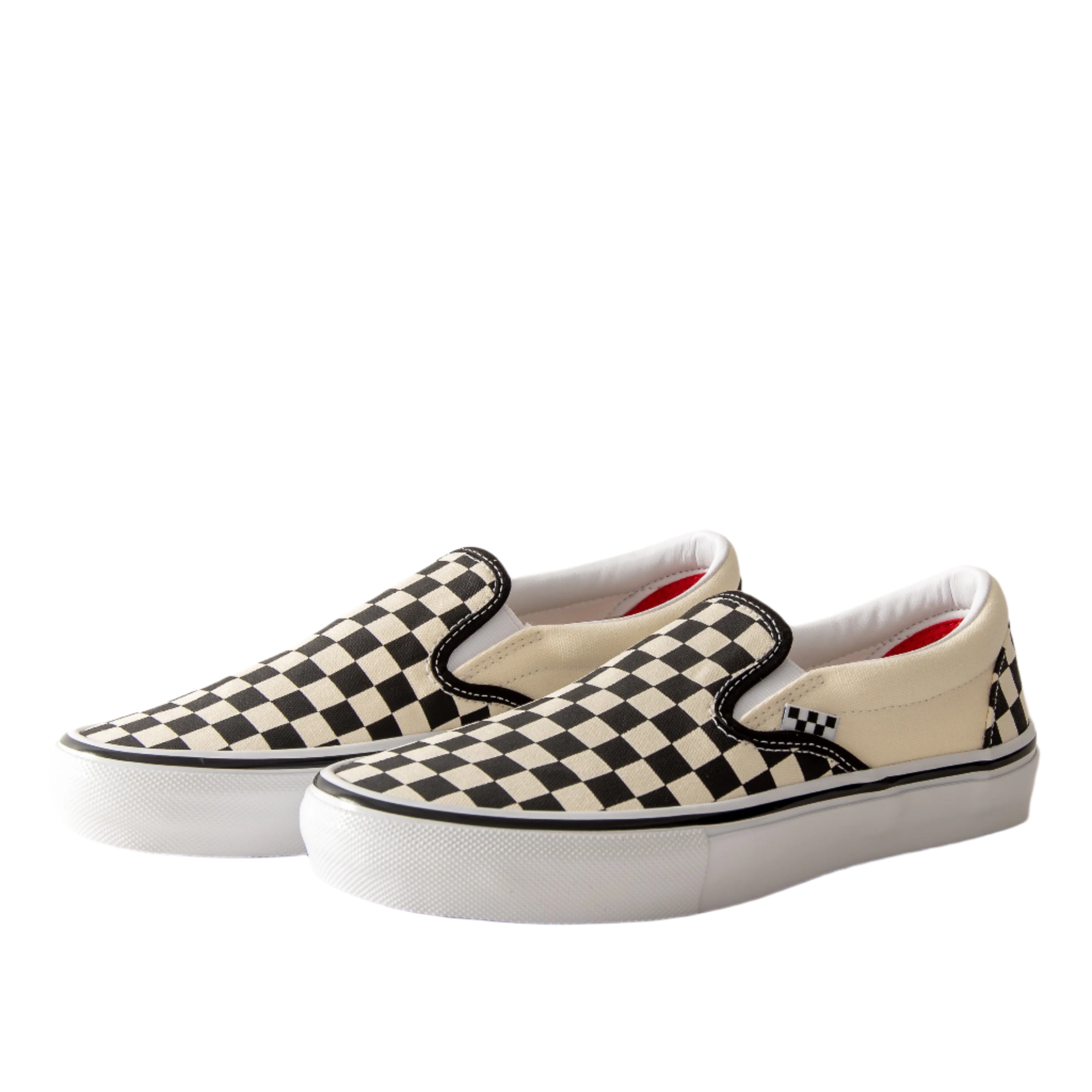 Vans Slip On Sidewall Checkerboard Black White Vans Skate Slip-On Checkerboard Black/Off White