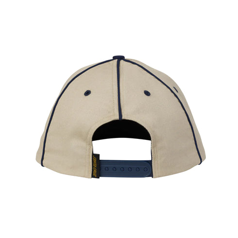 Santa Cruz - Convergence Opus Snapback Mid Profile Hat (Off White/Navy)