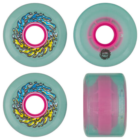 Slime Balls - OG Slime Chrome Trans. Green 78a Wheels (60mm)