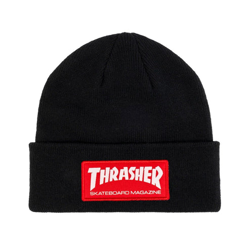Thrasher - Skate Mag Patch Beanie (Black/Red)
