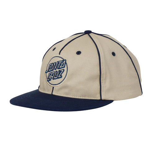 Santa Cruz - Convergence Opus Snapback Mid Profile Hat (Off White/Navy)