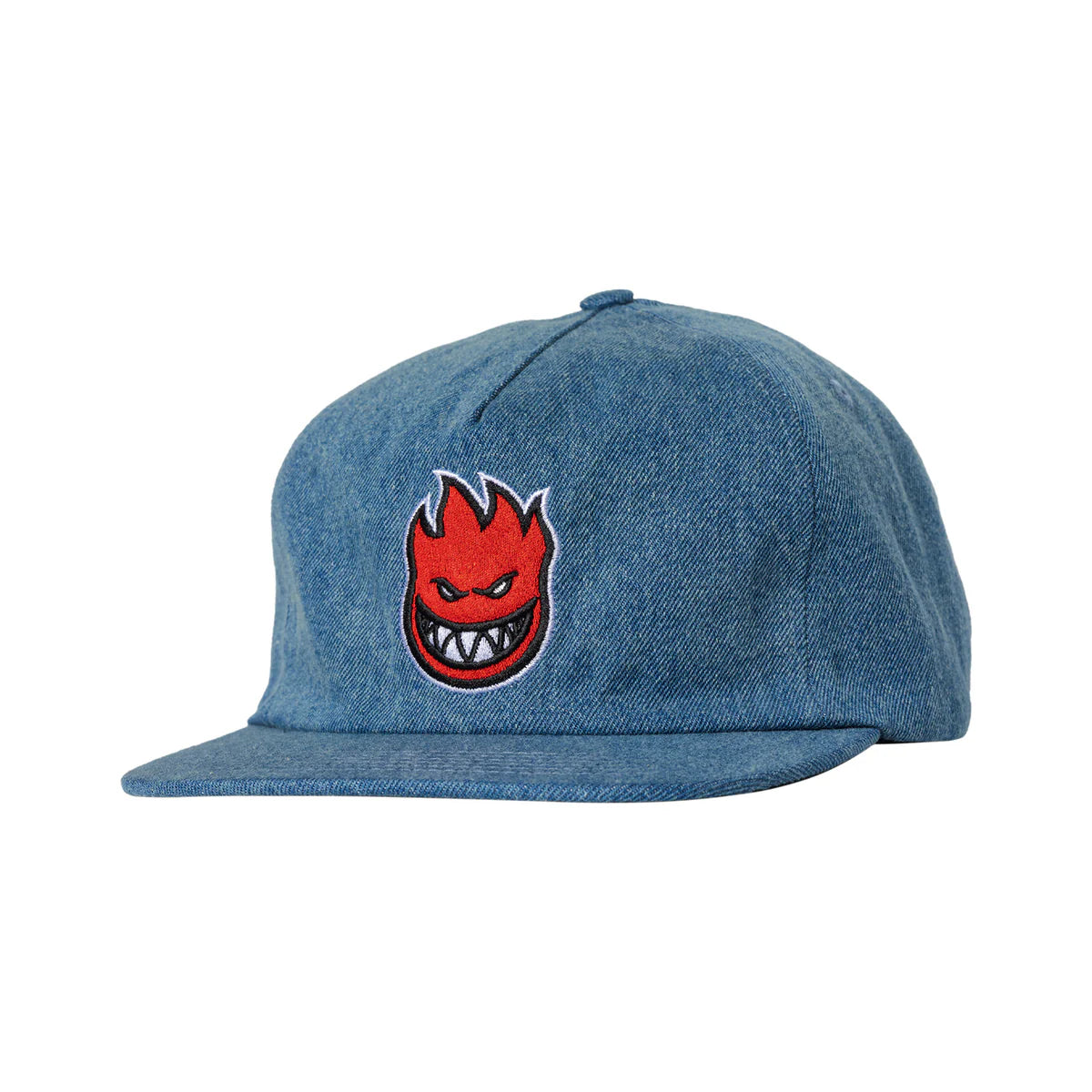 Spitfire - Bighead Fill Snapback Hat (Washed Denim)