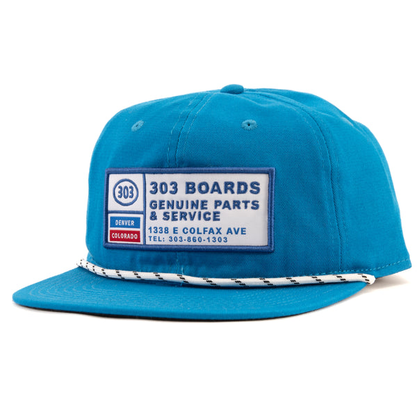 303 Boards - 303 Oval Genuine Parts & Service Hat (Blue)