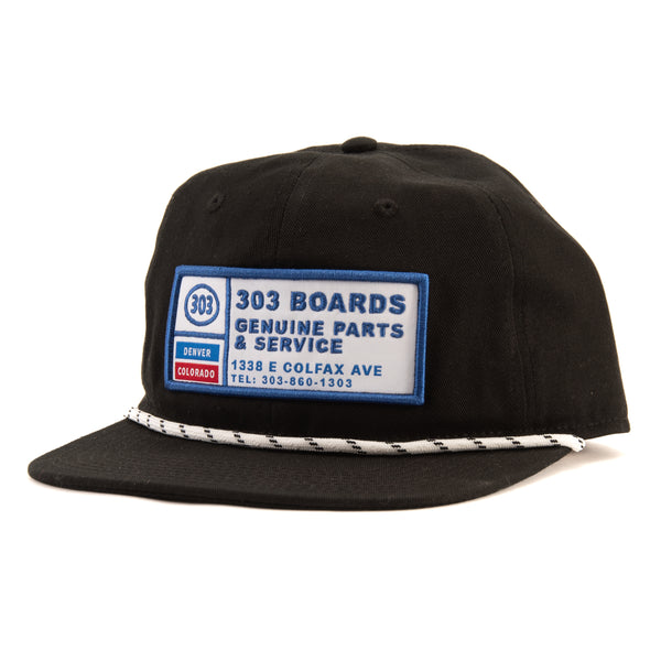 303 Boards - 303 Oval Genuine Parts & Service Hat (Black)