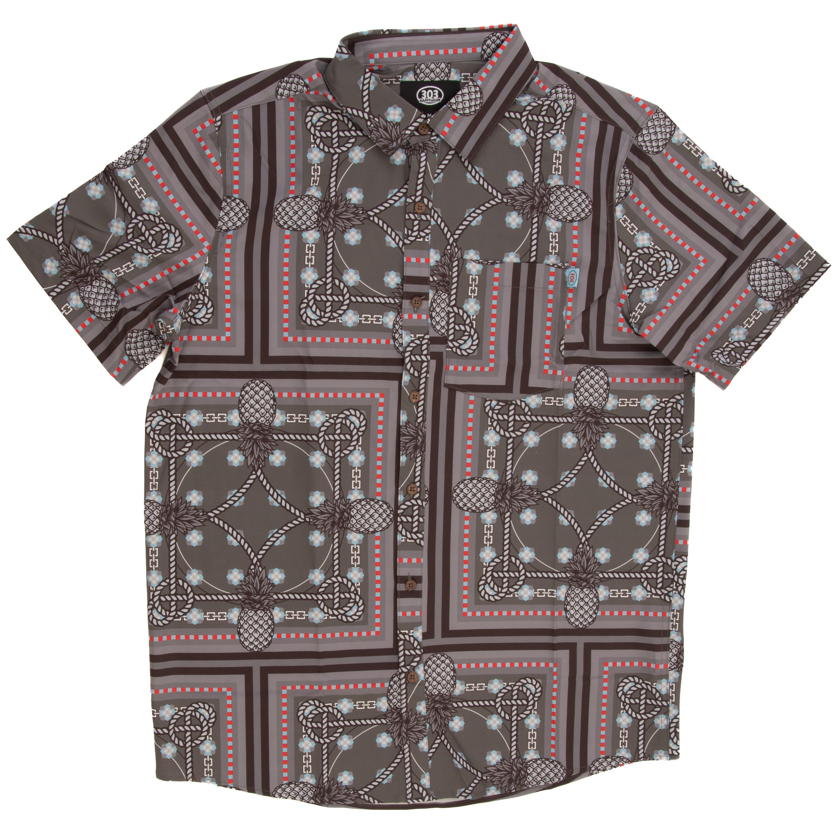 303 Boards - 303 Boards x Happy Hour Copa Collaba Button Up Shirt (Charcoal) *SALE