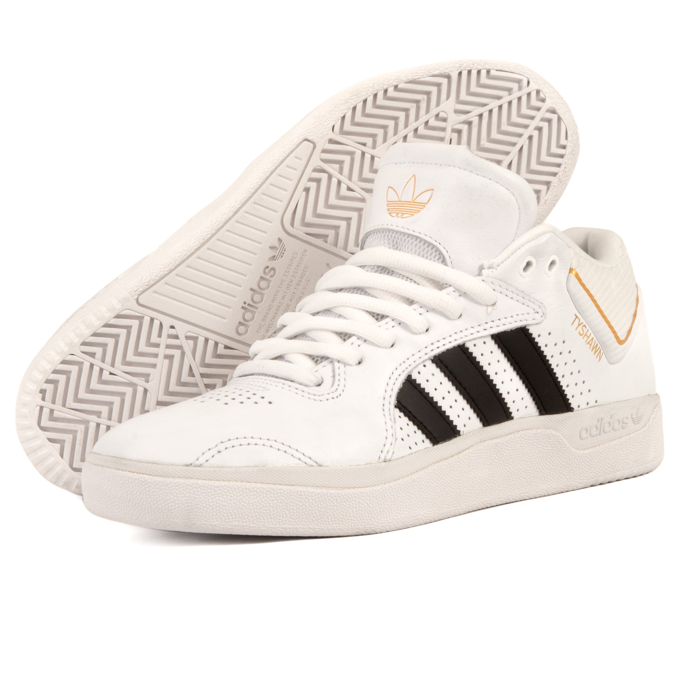 Adidas - Tyshawn (White/Black/Gold) *SALE – 303boards.com
