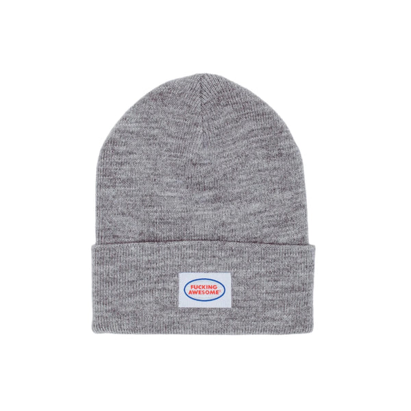 【FUCKING AWESOME】 MECHANIC CUFF BEANIE GREY HEATHER Fucking Awesome - Mechanic Cuff Beanie (Grey Heather