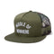 Quiet Life - Middle of Nowhere Trucker Hat (Green/Camo)