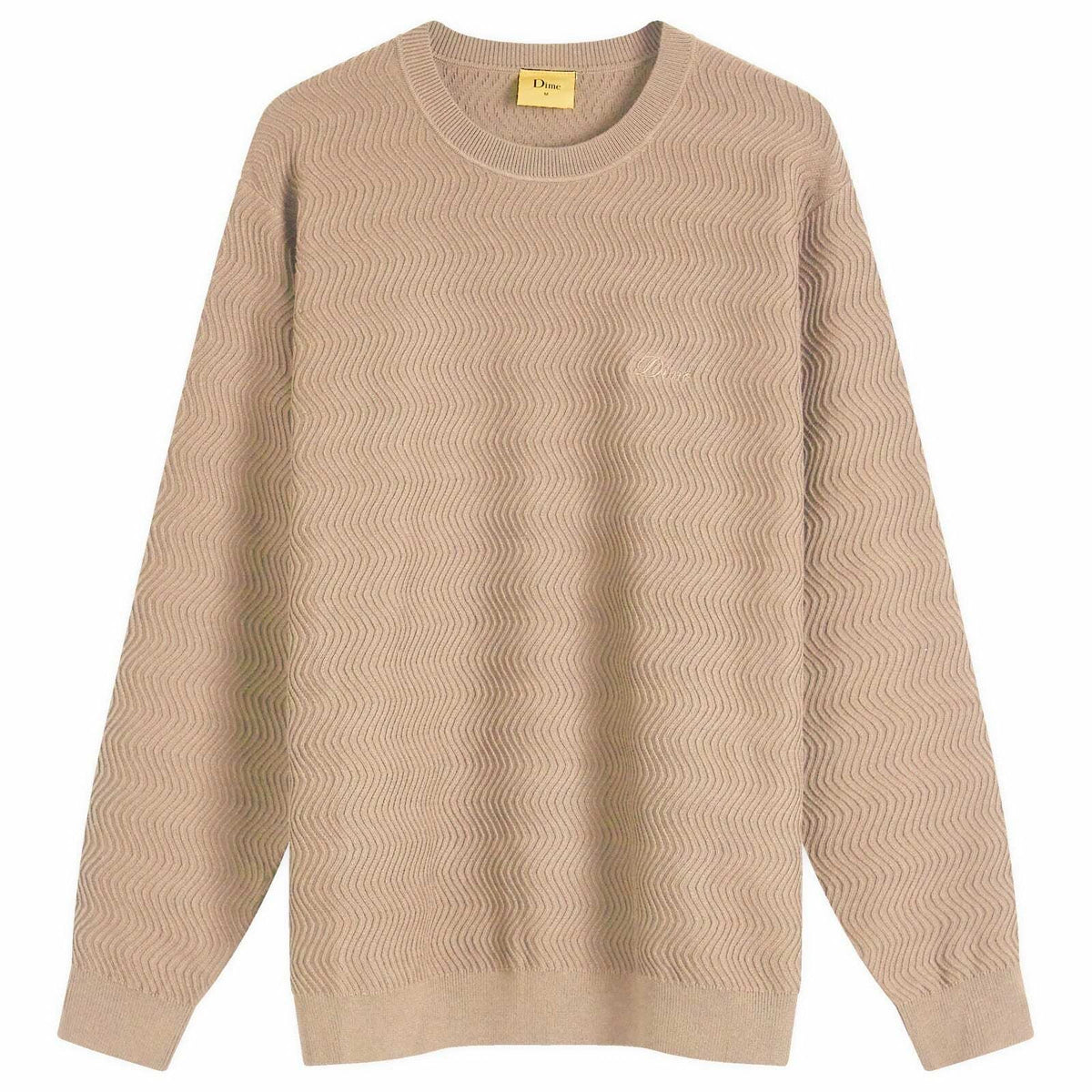 Dime - Wave Cable Knit Sweater (Tan) *SALE – 303boards.com