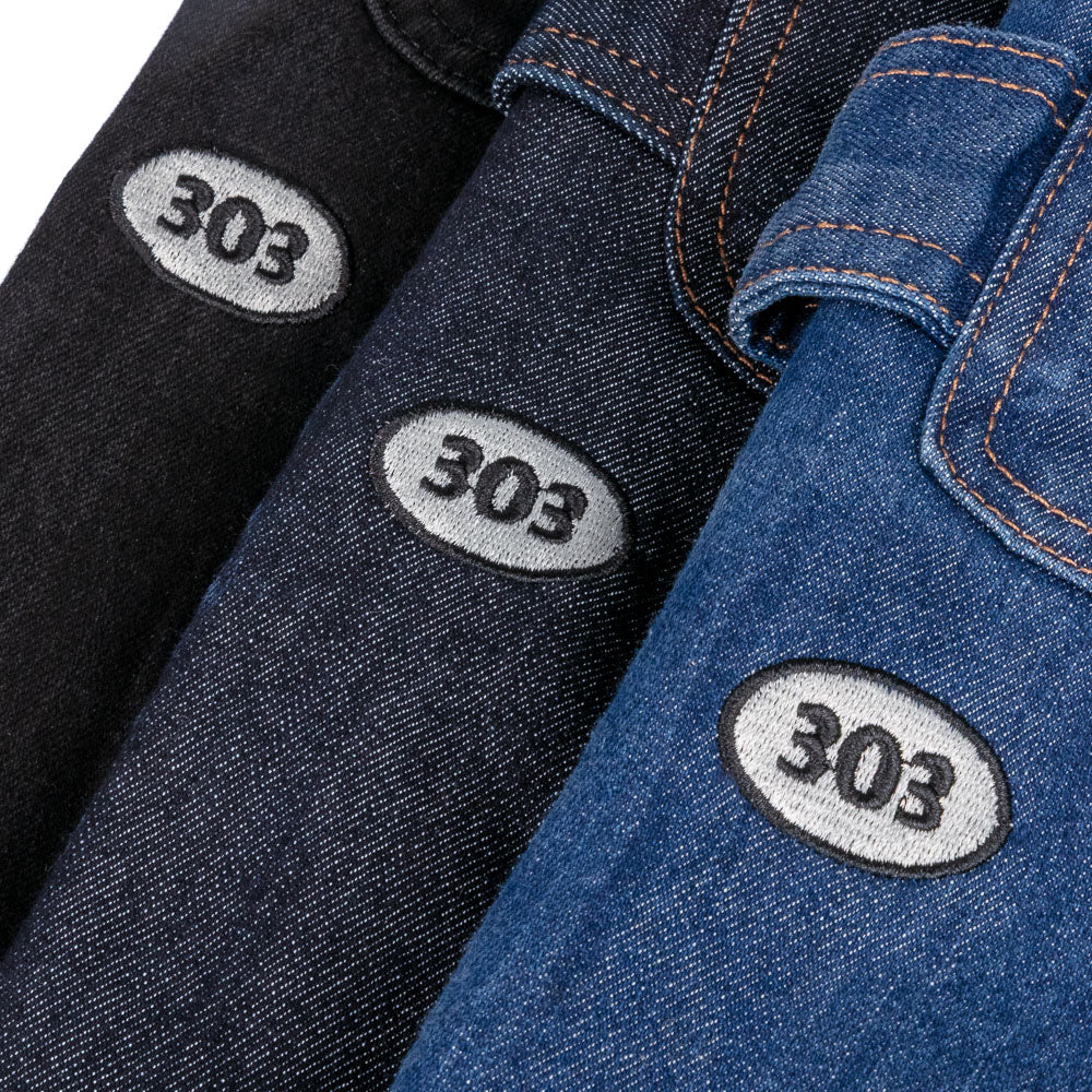 303 Boards - 303 X Dickies Skateboarding 303 Oval Regular Fit Utility Jeans (Black)