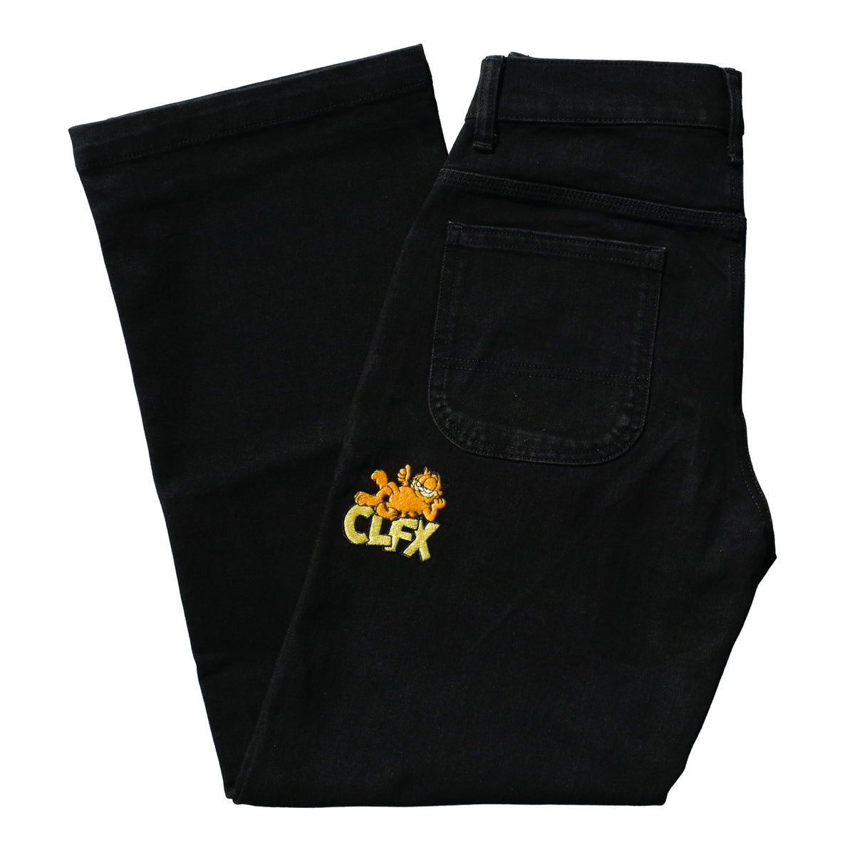 303 Boards - 303 X Dickies Skateboarding Colfax "Thanks For Nothing" Wingville Loose Fit Jeans (Black)